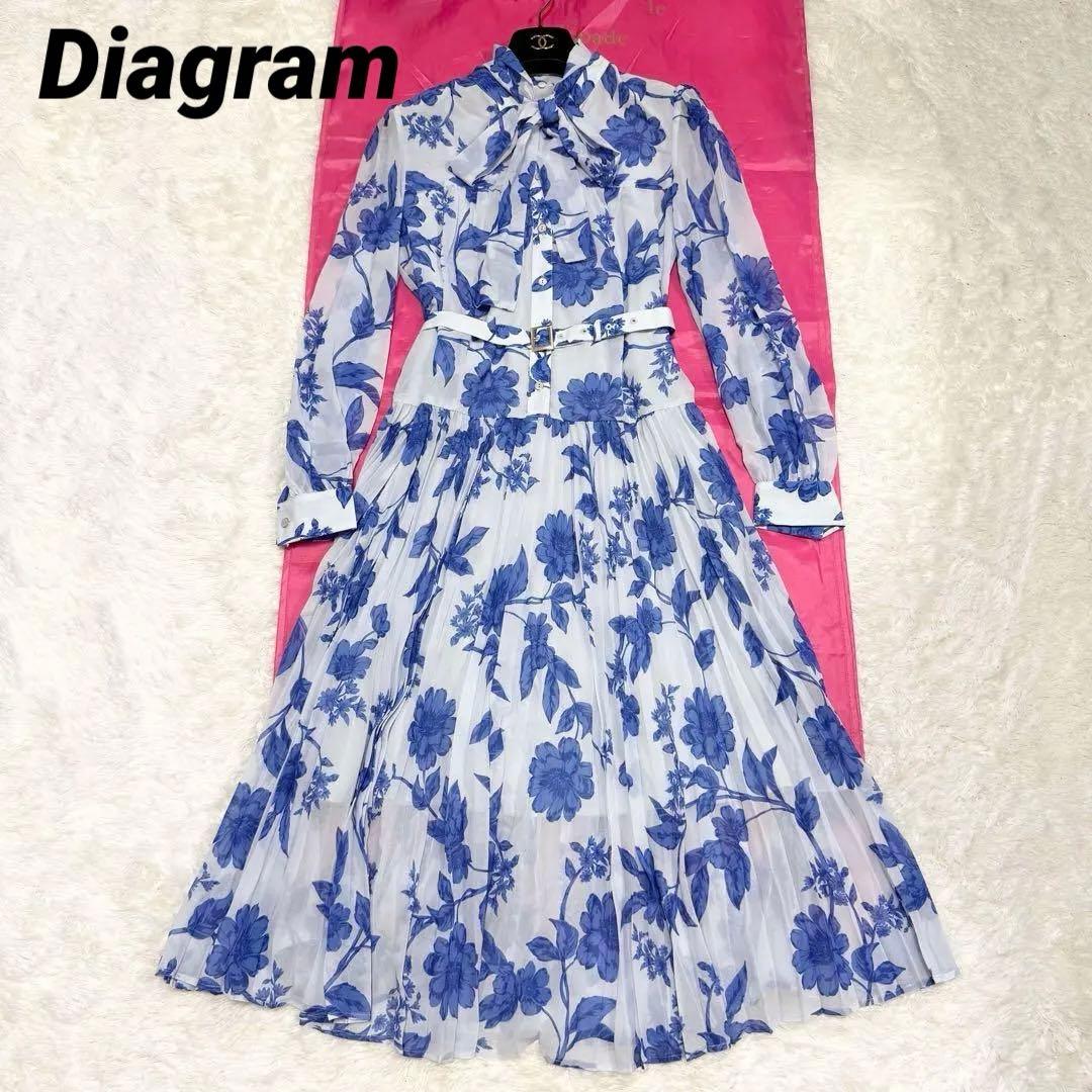 【極美品✨】ダイアグラム　フラワープリントプリーツワンピース　36 2025年 フラワープリントプリーツワンピース / GRACE CONTINENTAL | GRACE