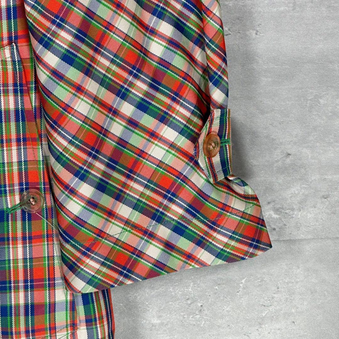 Burberry』バーバリー (36) チェック柄 ステンカラーコート - メルカリ