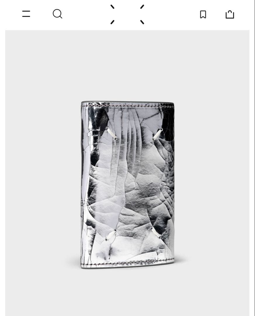 メゾンマルジェラ　ミラーキーリングウォレット メゾン マルジェラ MAISON MARGIELA SA2UI0003 P4745 カードケース