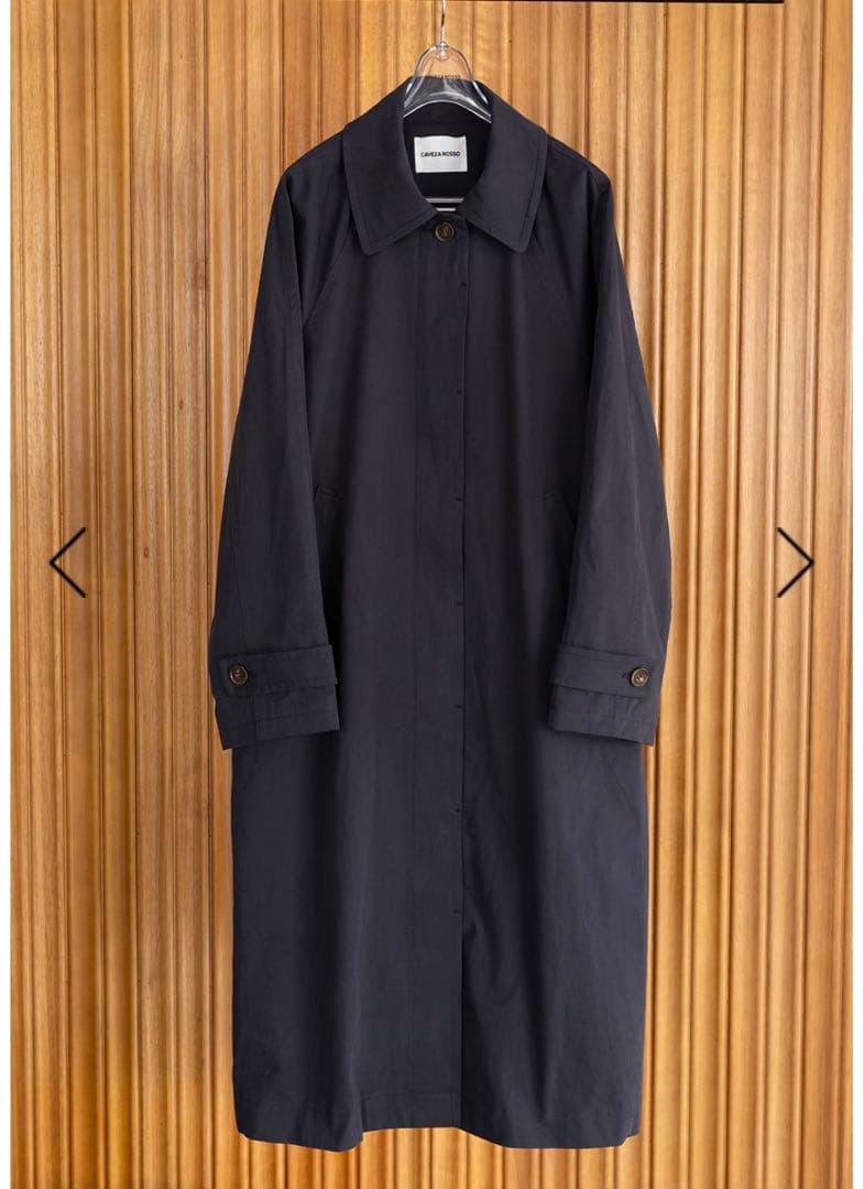 ステンカラーオーバーコート/CAVEZA ROSSO/カベサロッソ ネイビー