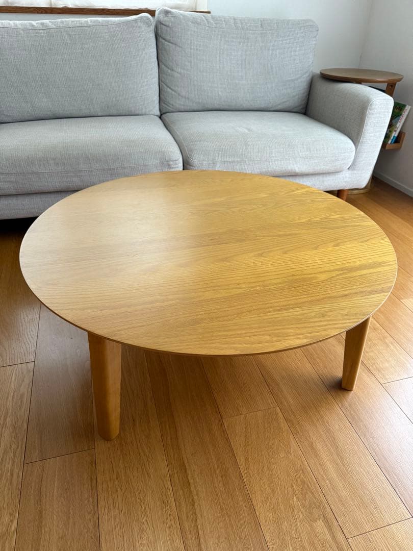 黒ねこ　円形折りたたみリビングローテーブル〈直径90cm〉丸テーブル 楽天市場】丸テーブル 90センチ 90cm 折り畳み 折りたたみ ちゃぶ台 座