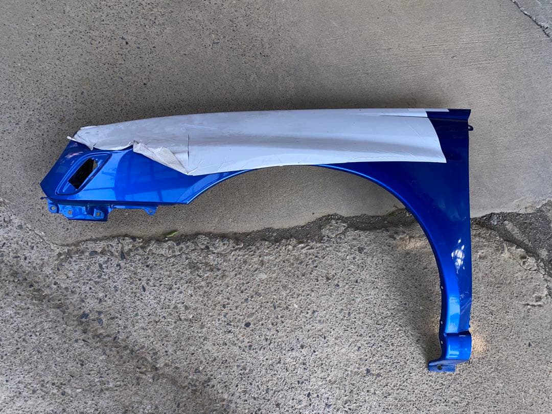 スバル　GDBインプレッサ STI フェンダー左 スバル インプレッサ GDB STI フェンダー加工させて頂きました