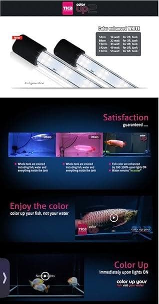 TICA水槽用LEDライト 白色 強調光 防水 120cm 水中ライト水槽ライト ゼンスイ 超薄型 LEDランプ 120cm水槽用 ホワイト nano LeviL 1200