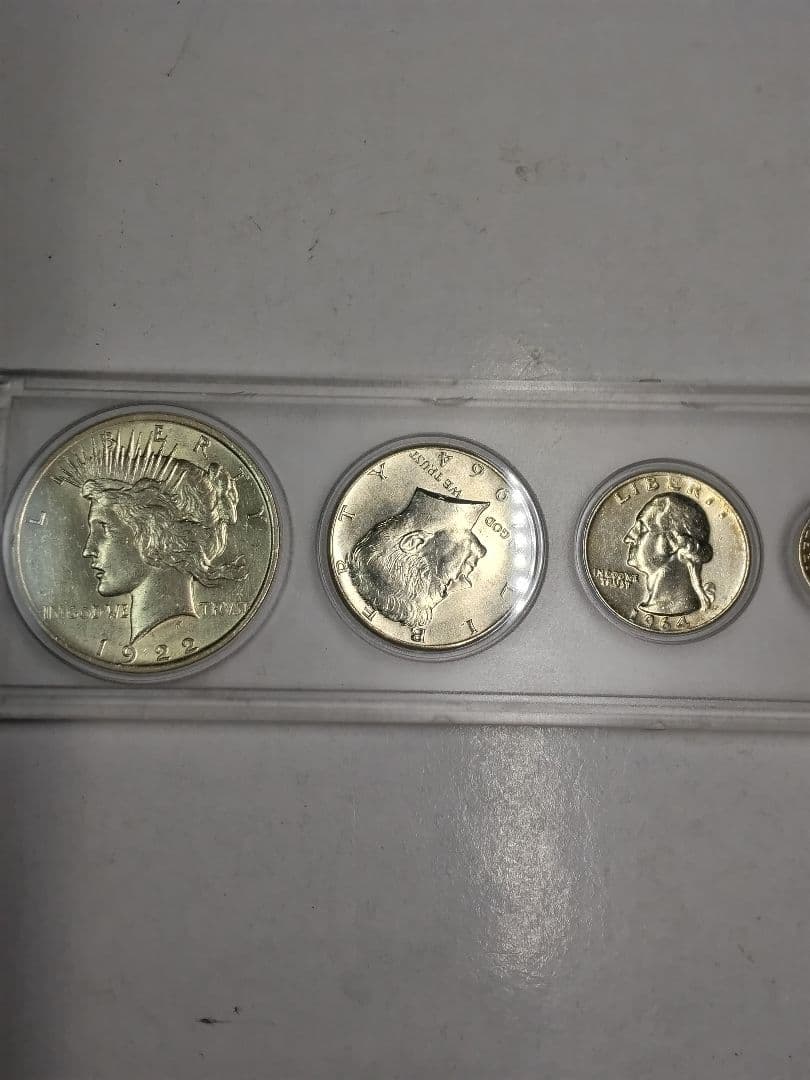 hab018 アメリカ ストア コインセット 1922年ピースダラー、銀貨含む6