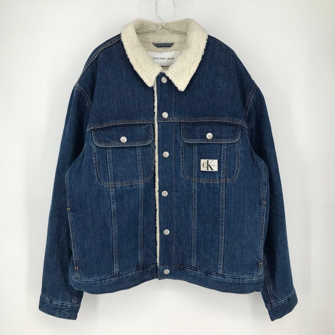 カルバンクライン デニムジャケット XL ボア シェルパ - メルカリ