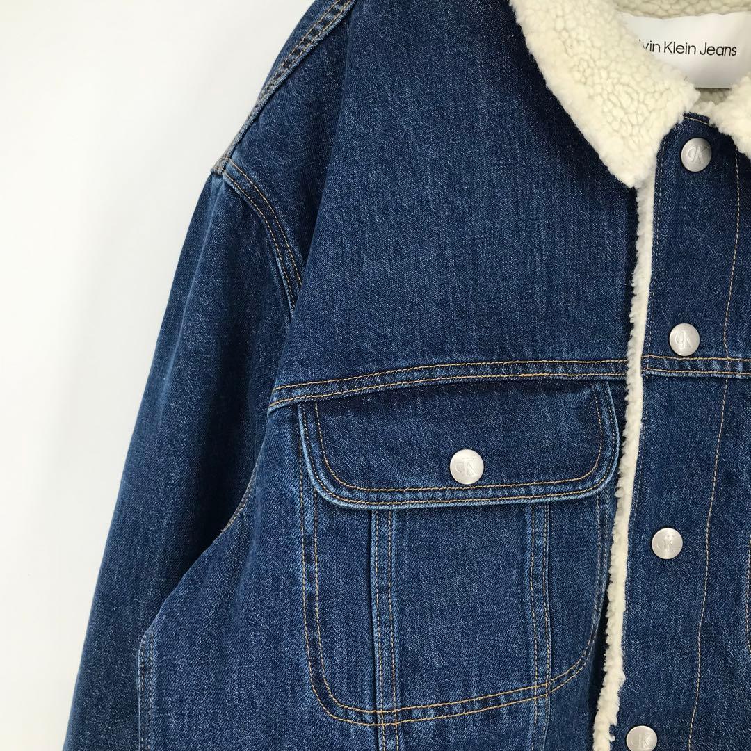 カルバンクライン デニムジャケット XL ボア シェルパ - メルカリ