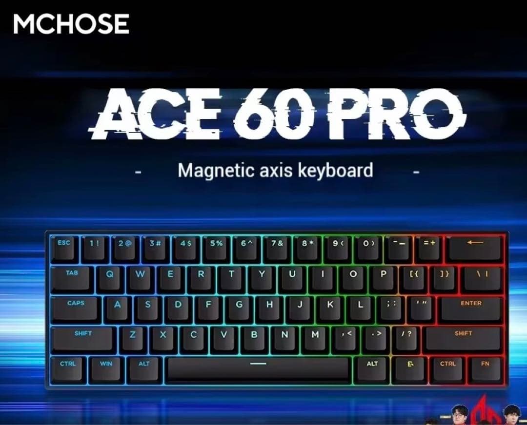 ace60pro ラピトリ0.01mm TTC uranus軸 ゲーミングキーボード(ラピッドトリガー対応) ACE60 Pro Uranus