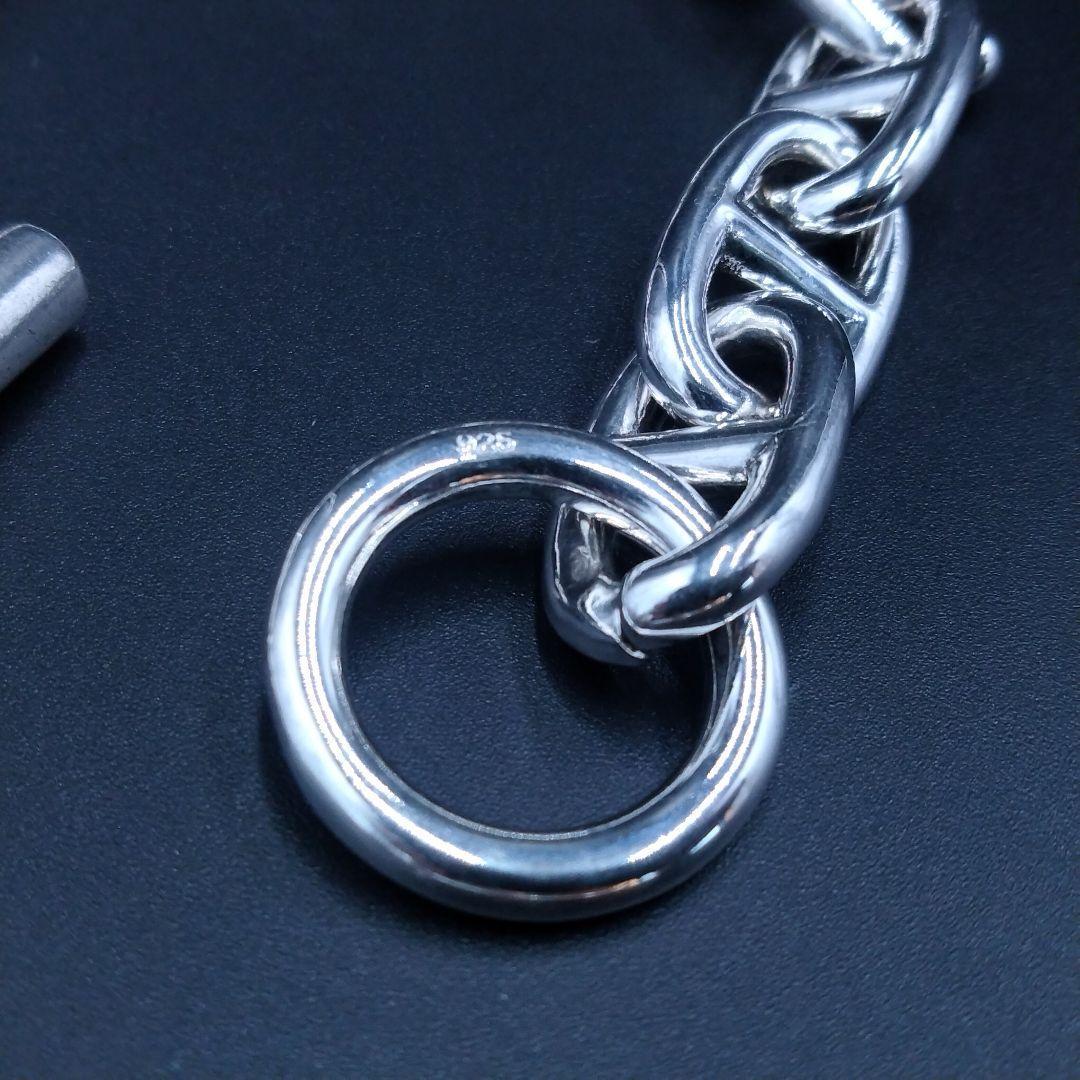 シェーヌダンクル シルバー 925 ブレスレット メンズ アンカー