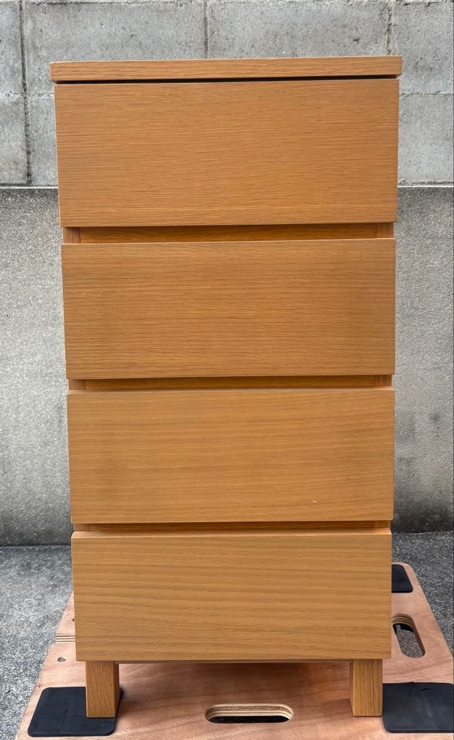 【廃盤 希少品】無印良品 ４段チェスト 足つき タモ材 値下げ！ 廃盤 希少品】無印良品 4段チェスト 足つき タモ材 - メルカリ