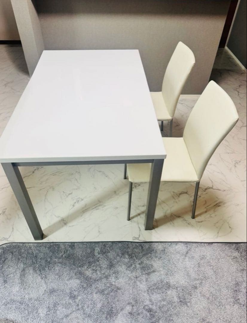 ホワイトダイニングテーブルと椅子4脚セット sak-di200523-01_1.jpg