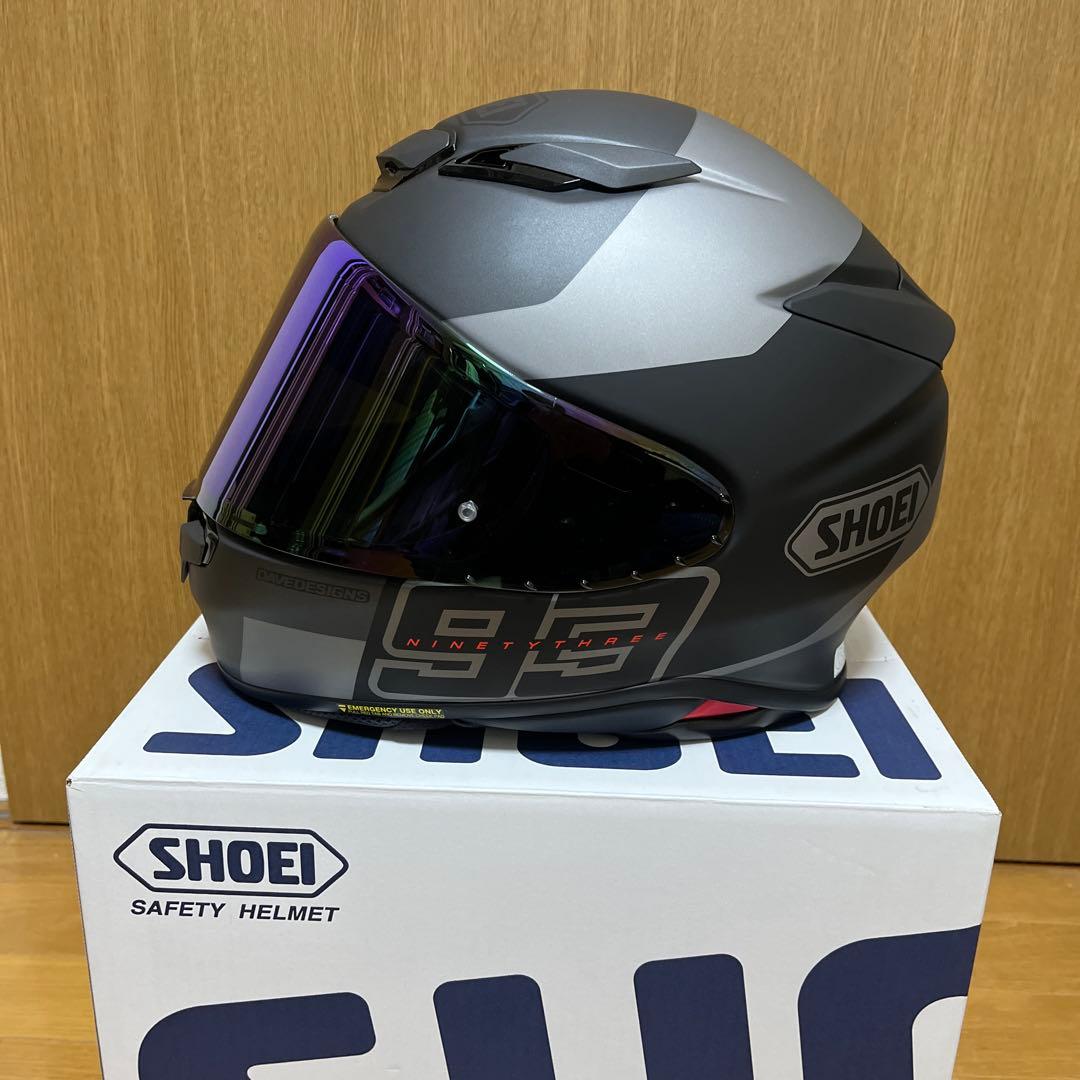 SHOEI Z-8 MM93 RUSH Lサイズ ミラーシールド付き モノトーンマットカラーでクールなデザイン。Z-8にマルケス仕様 Z-8