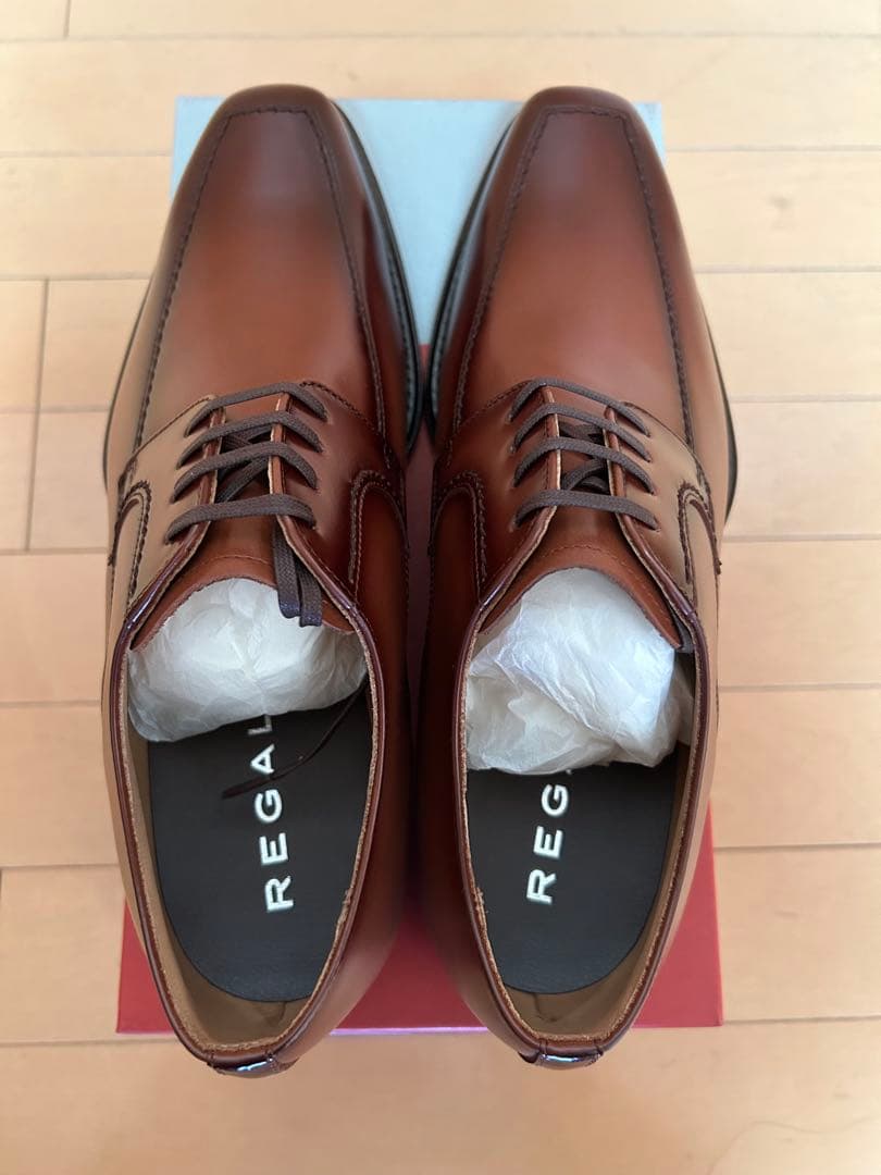 お正月値引き 新品未使用 リーガル 124R AL 25.5cm ブラウン