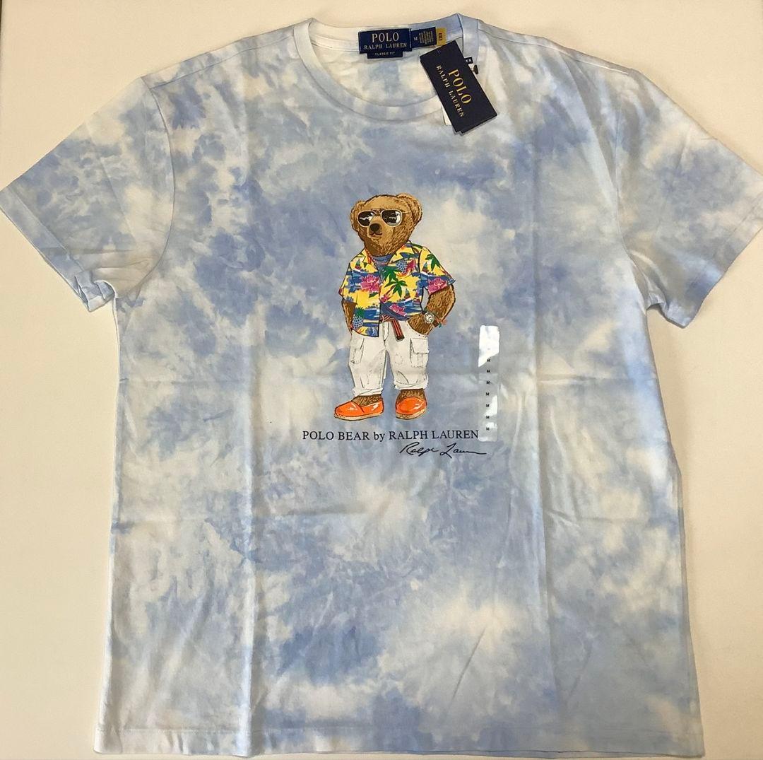 【新品未使用タグ付き】ポロラルフローレン　ベア　Tシャツ　水色 楽天市場】ポロベア タイダイ Tシャツ POLO RalphLauren ポロ ラルフ