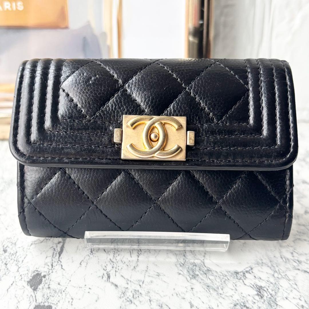 ようこ様　CHANEL シャネル　キーケース　ボーイシャネル　鍵ケース CHANEL（シャネル） ココマーク キーケース ブラック ホワイト ピンク