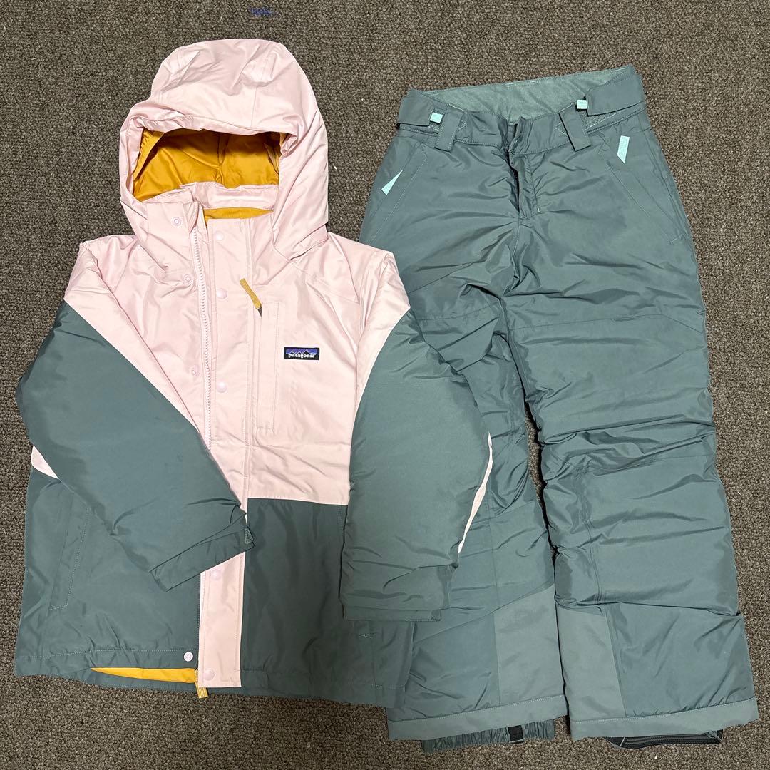 patagonia キッズ・パウダー・タウン 上下セットS ピンク/グレー キッズ・パウダー・タウン・ジャケット - パタゴニア公式オンライン