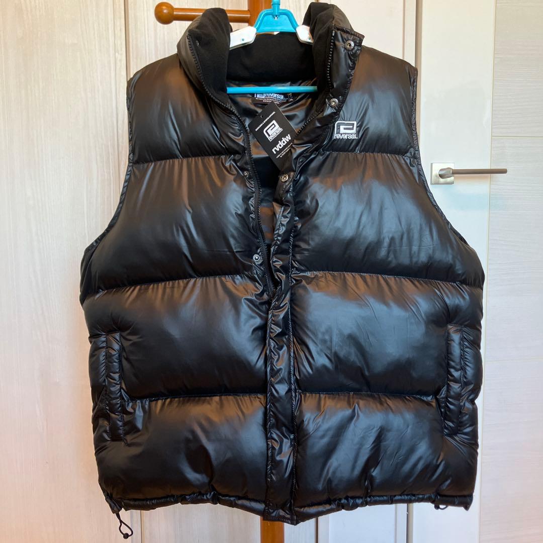 reversal BLACK PUFFER VEST リバーサル中綿ベストXL リバーサル) reversal rvddw BLACK PUFFER VEST (JACKET)(rv23aw301-BK