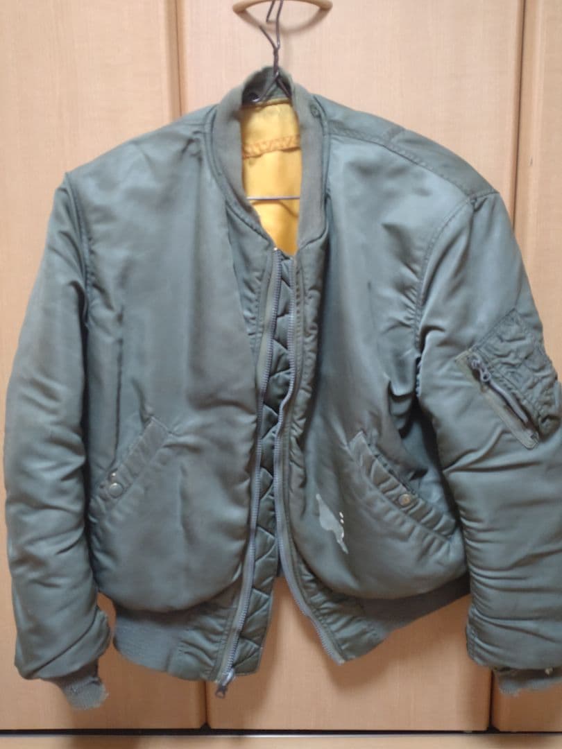 60s 実物 米軍 MA-1 ALPHA社製 1964年 CC クラウンジッパー