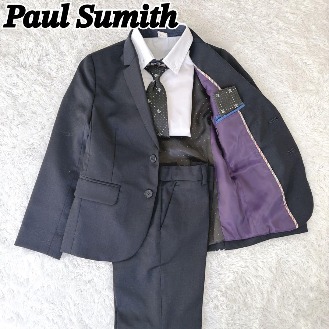 ポールスミス 130㎝ ブラック 5点セット スーツ セットアップ 黒 Paul Smith（ポール・スミス） スーツ セットアップ 上下 2点