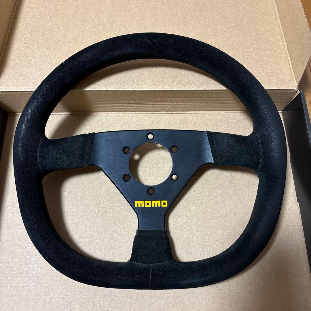 momo スエード ブラック ステアリング MOMO（モモ） ステアリング ハンドル MOD.07(BLACK SUEDE) ブラック