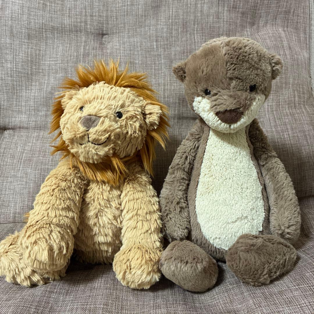 ジェリーキャット　ライオン カワウソ　ぬいぐるみ 中型 Amazon.co.jp: ジェリーキャット Fuddlewuddle Lion ぬいぐるみ : おもちゃ