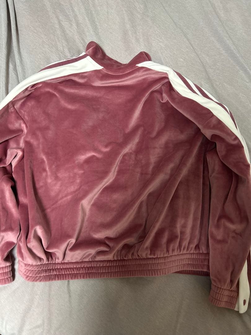 adidas ピンクベロア w adibreak velour tt 最終値下げ - メルカリ