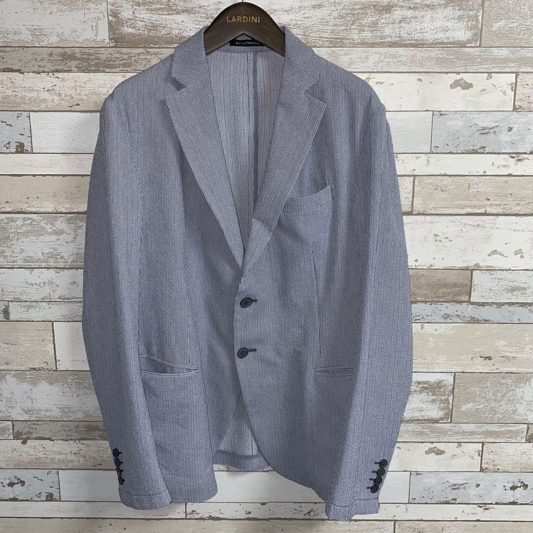 EMPORIO ARMANI シアサッカージャケット size52 ブルガリア製 EMPORIO ARMANI エンポリオアルマーニ ジャケット メンズ シアサッカー