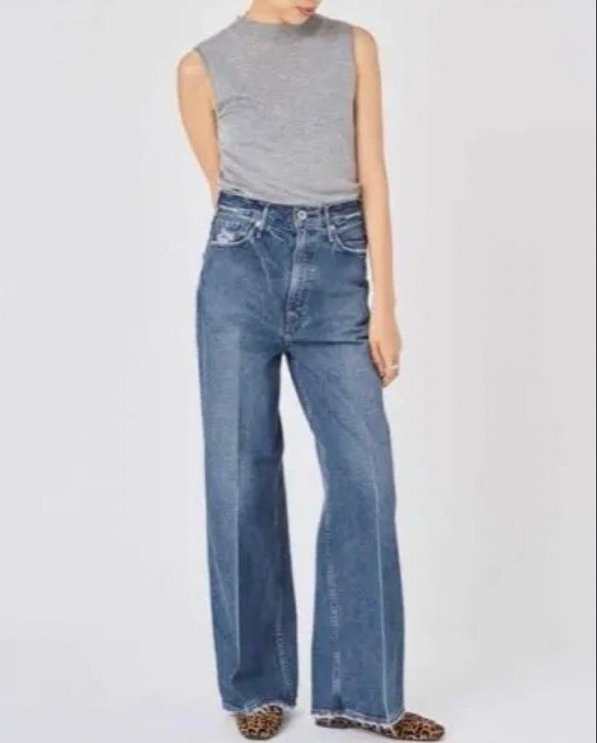 upper hights THE SISTER ワイドストレートデニムパンツ23 upper hights アッパーハイツ THE SISTER 280204802-BLM ワイド