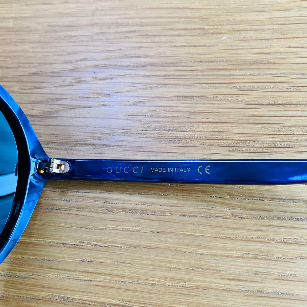 GUCCI 正規品 イタリア製 GG0023SA 青 ブルー サングラス グッチ