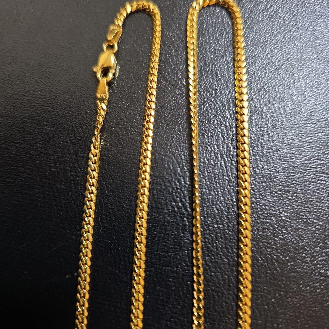 10K ゴールドMiamichain マイアミチェーン 10K Yellow Gold8mm Miami Cuban Chain (Hollow) 26