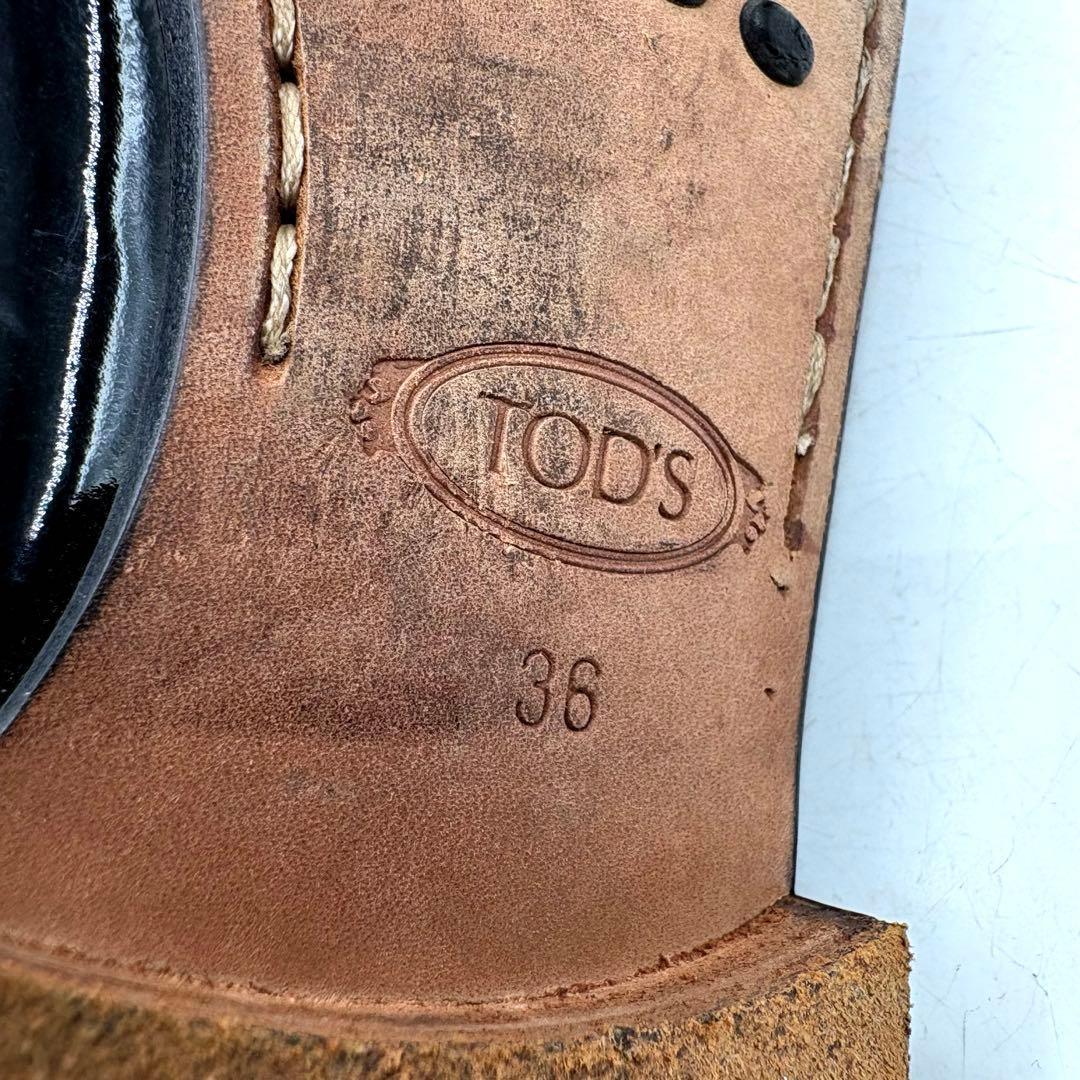 美品✨ TOD'S ds MOC 【23.0cm】 スリッポン 黒