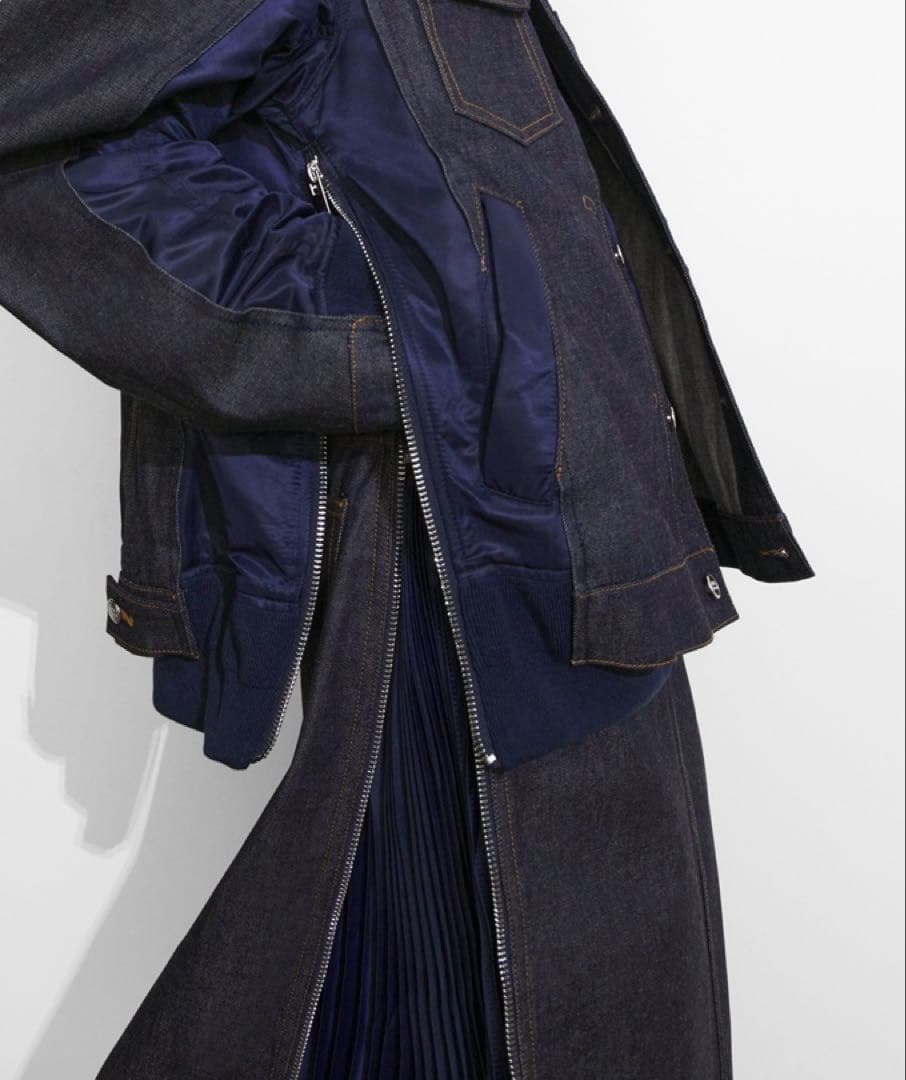 定価52800円】sacai×a.p.c コラボ デニム スカート - メルカリ