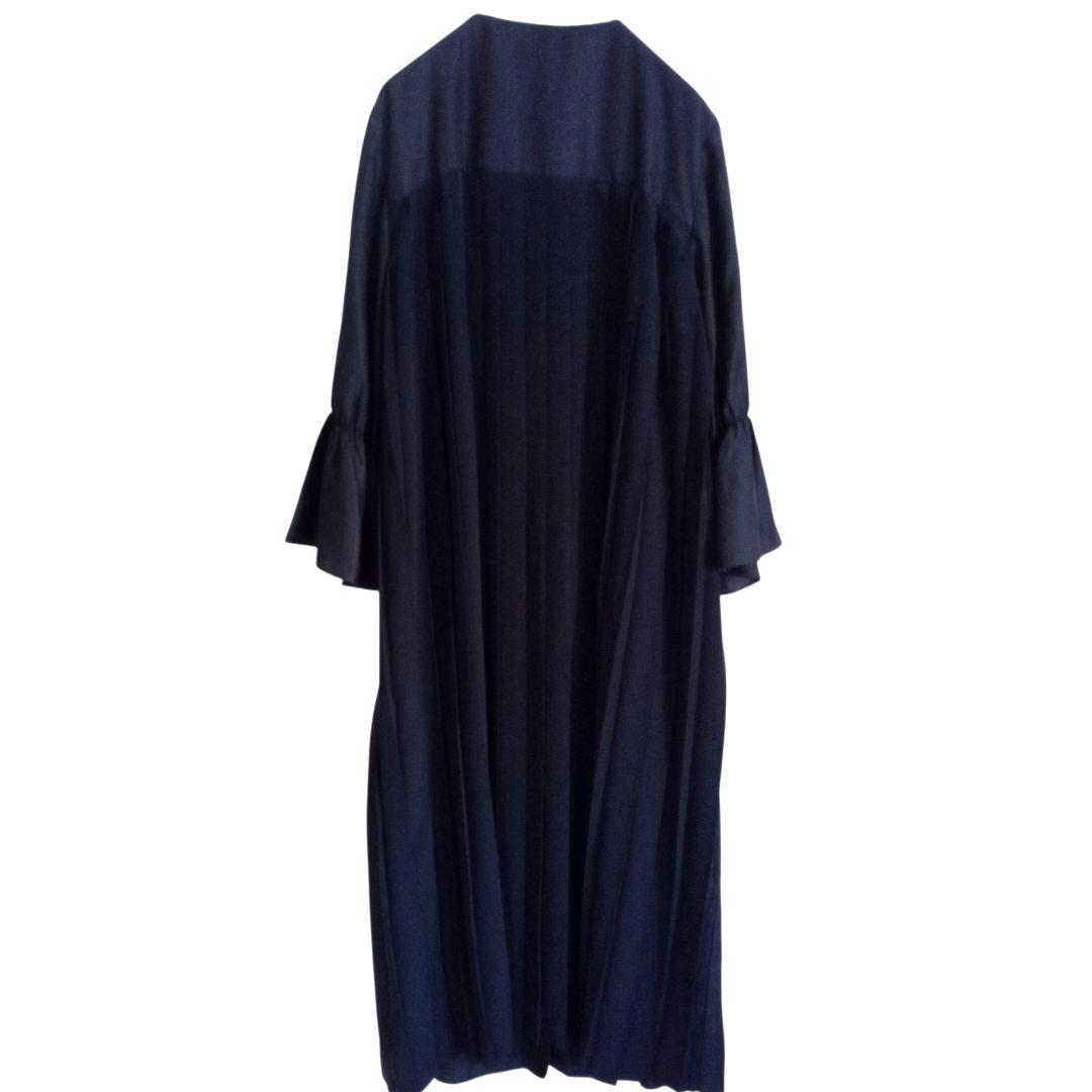 23区 46】シルク混 2WAYロングワンピース 羽織可 ネイビー XXL - メルカリ