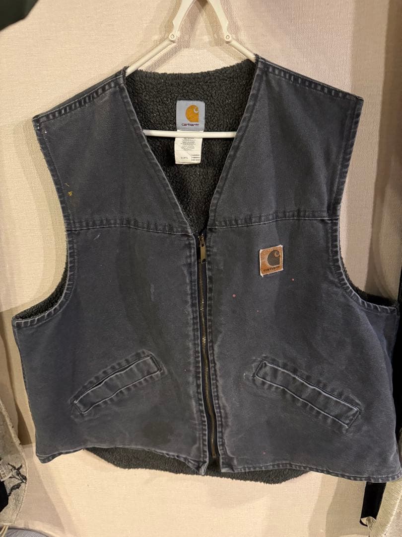 CARHARTT ボア　ベスト USA製 楽天市場】90s USA製 カーハート 裏 ボア ダック ベスト メンズ L