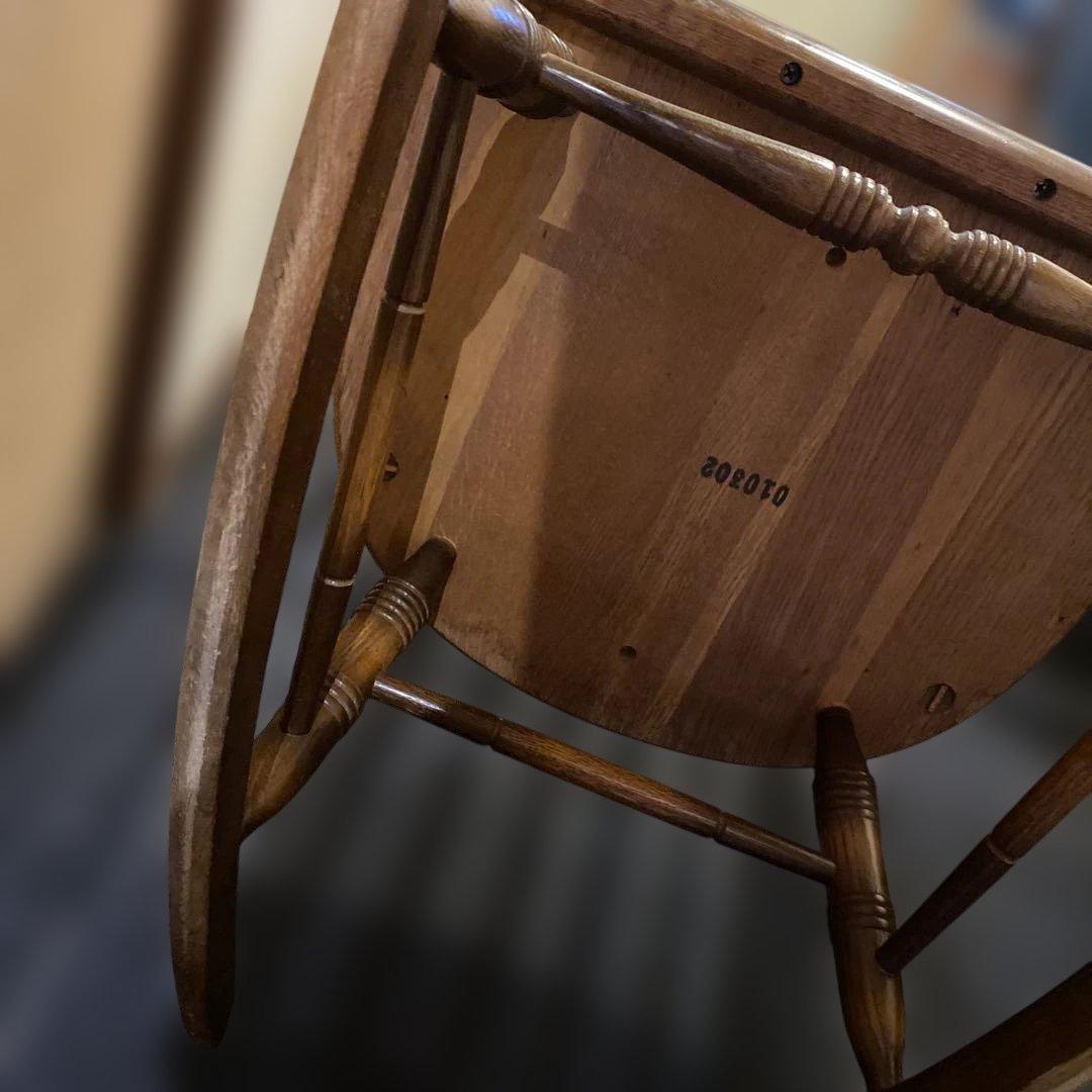 ヴィンテージ レトロ ロッキングチェア キツツキマーク 飛騨 アンティーク
