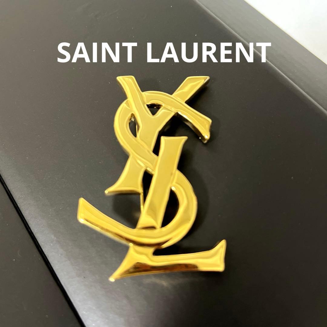 サンローラン　ブローチ　ゴールド サンローランオピウム YSL ブローチ ゴールド金具 レディース GP