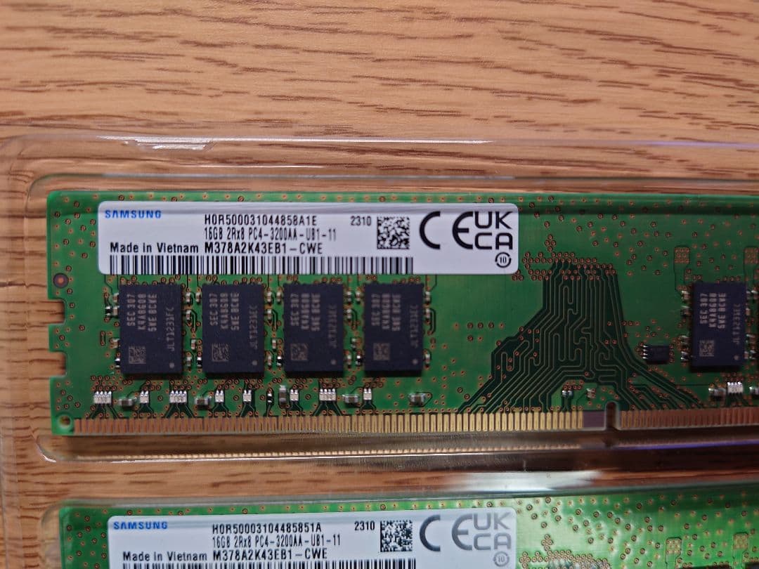 勤*人様 Samsung 16GB DDR4 2400MHz メモリ2枚 32g Amazon.co.jp: Samsung 32GB (2x16GB) DDR4 2400MHz PC4-19200 (PC4