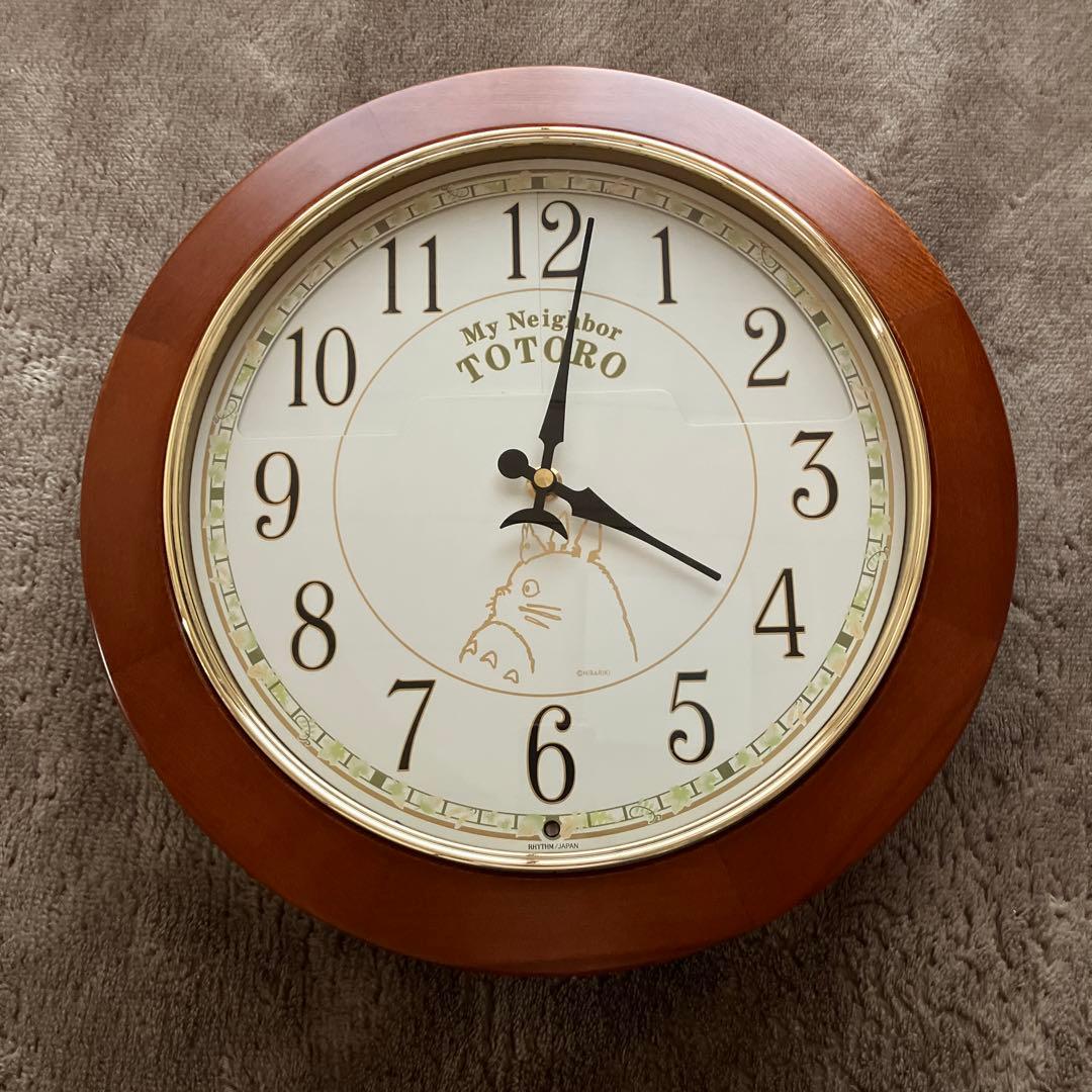 となりのトトロ からくり壁掛け時計 4MH769-M 木製 リズム時計工業