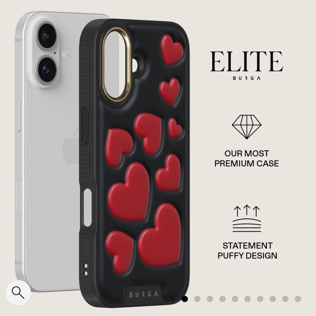 ブルガ BURGA ハートデザイン iPhone17ケース BURGA】カスタマイズOK☆Sweet Affair☆ハート柄☆機種各種 (BURGA