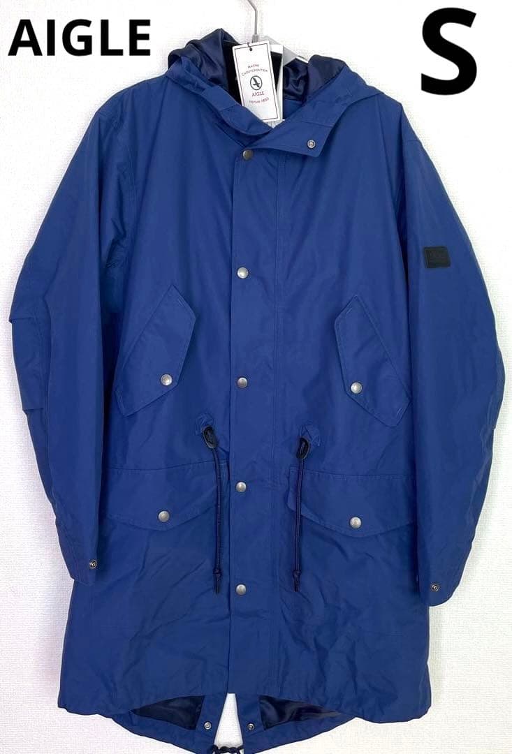 エーグル 透湿防水 MTDフィッシュテイルコート　モッズコート　Sサイズ AIGLE（エーグル） マウンテンパーカー ウインドブレーカー 透湿防水