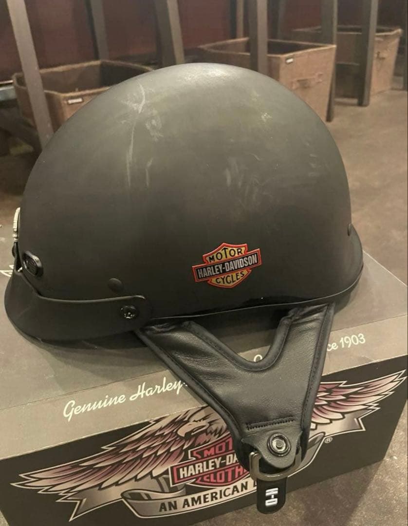 Harley-Davidson 半帽ヘルメット マットブラック 楽天市場】半キャップ・ハーフヘルメット マッドブラック（bstr-z