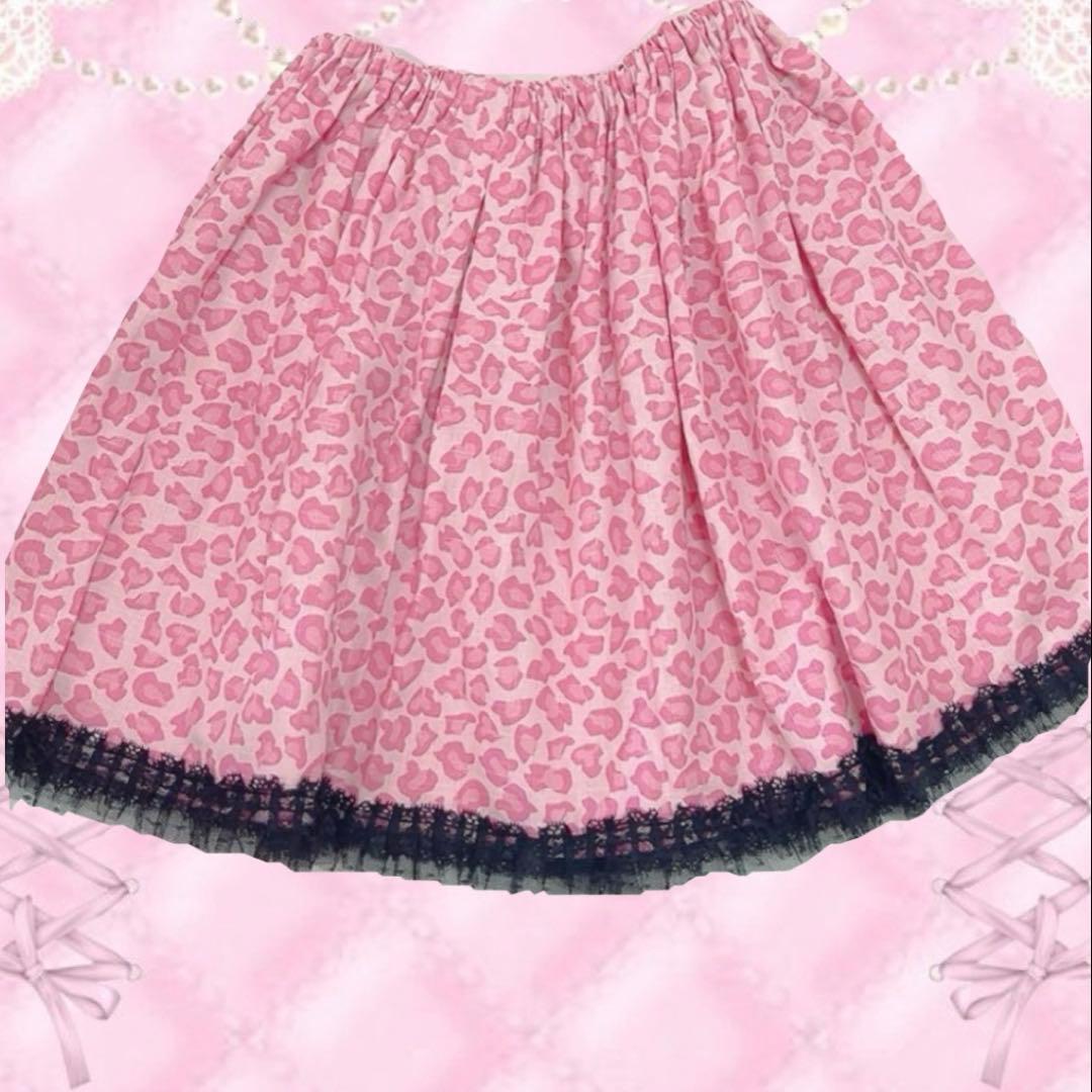 新品浴衣ドレス★ヒョウ柄ピンク黒★姫ギャル平成ギャルy2kレオパードSMおそろい