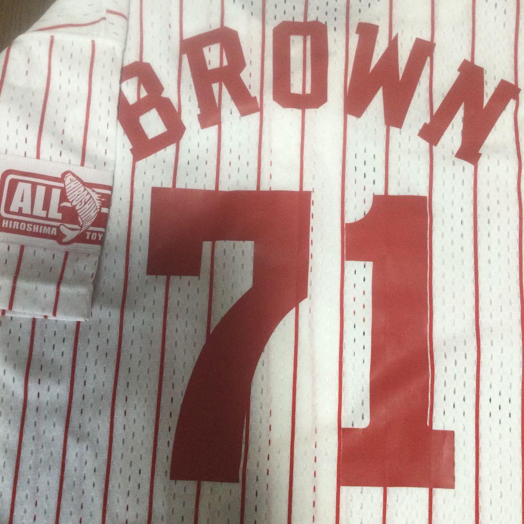広島東洋カープ ブラウン ユニフォーム Mサイズ all in ワッペン