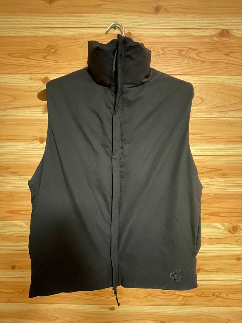 wax thm ブラック ダウンベスト WAX(ワックス) / 中綿ベスト / URBAN VEST II - BLACK / WX-0466