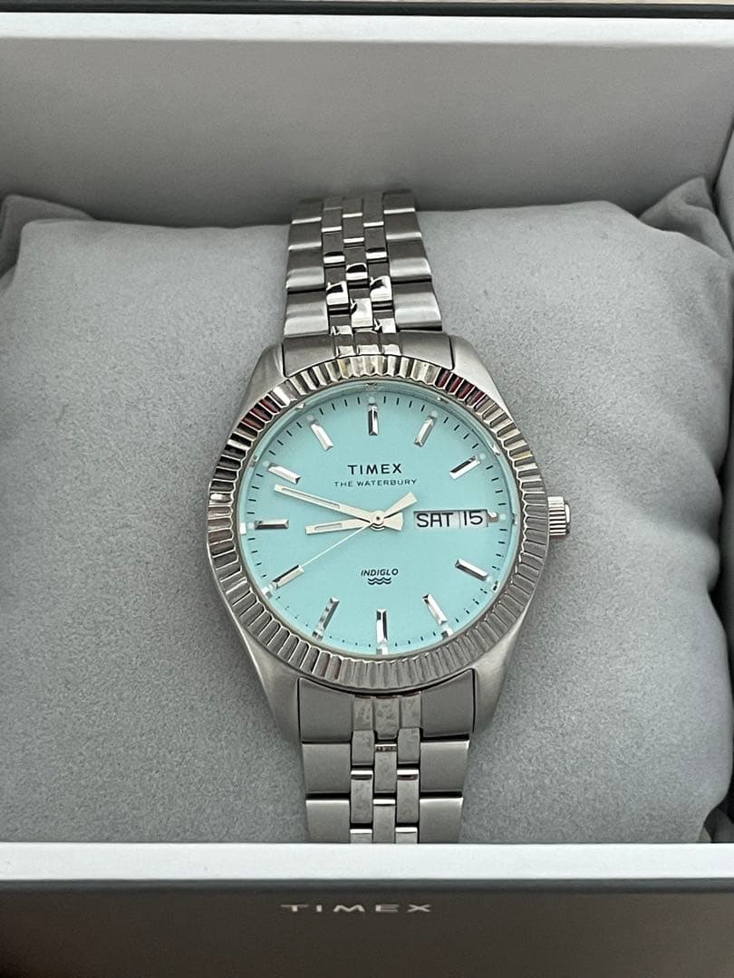 駿*。様 ウォーターベリー レガシー 36mm ブルー　タイメックス　ティファニ タイメックスが「ウォーターベリー レガシー」に日本限定モデルを発売