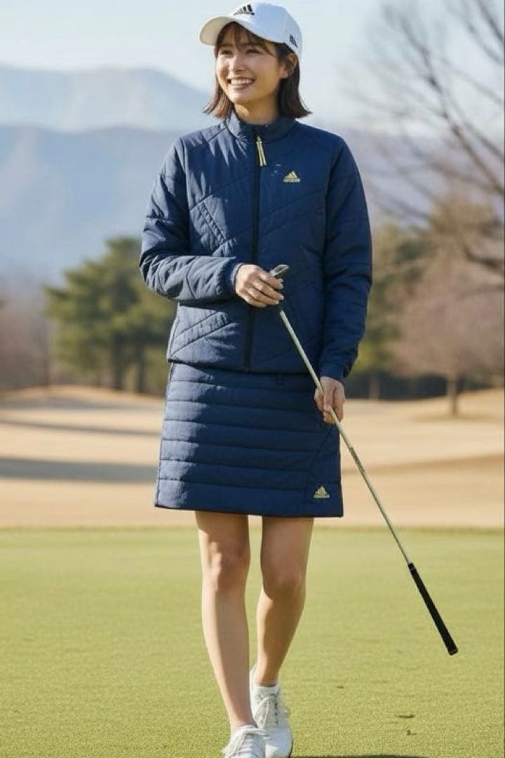 adidasゴルフ レディース 中綿ジャケット・スカートセットアップ ネイビーS 楽天市場】アディダスゴルフ スカート ブランド レディース 中綿入り
