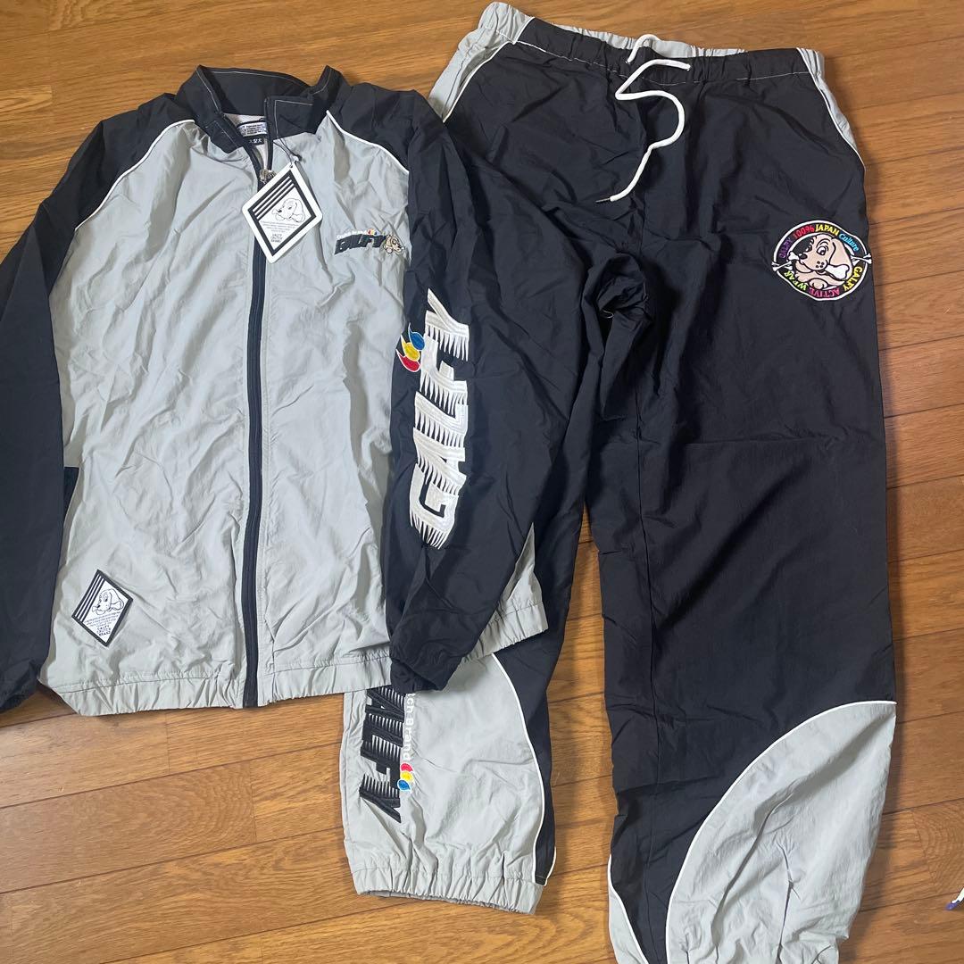 ガルフィナイロンスーツ上下 GALFY（ガルフィー） セットアップ メンズ 賛否両論 光沢 ナイロン