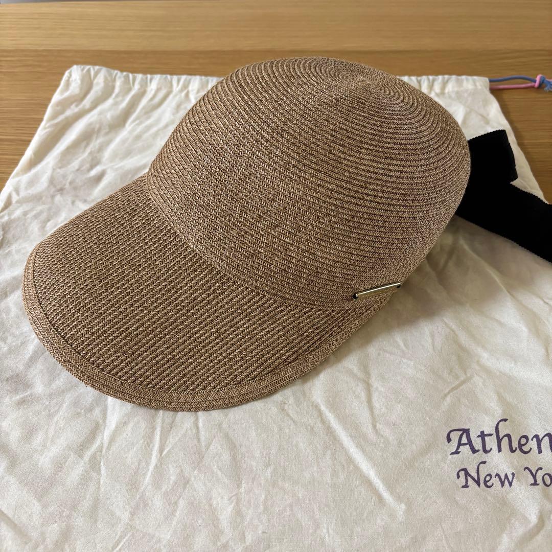 Athena New York アシーナニューヨーク　麦わら帽子　キャップ アシーナニューヨーク 麦わら帽子 - メルカリ