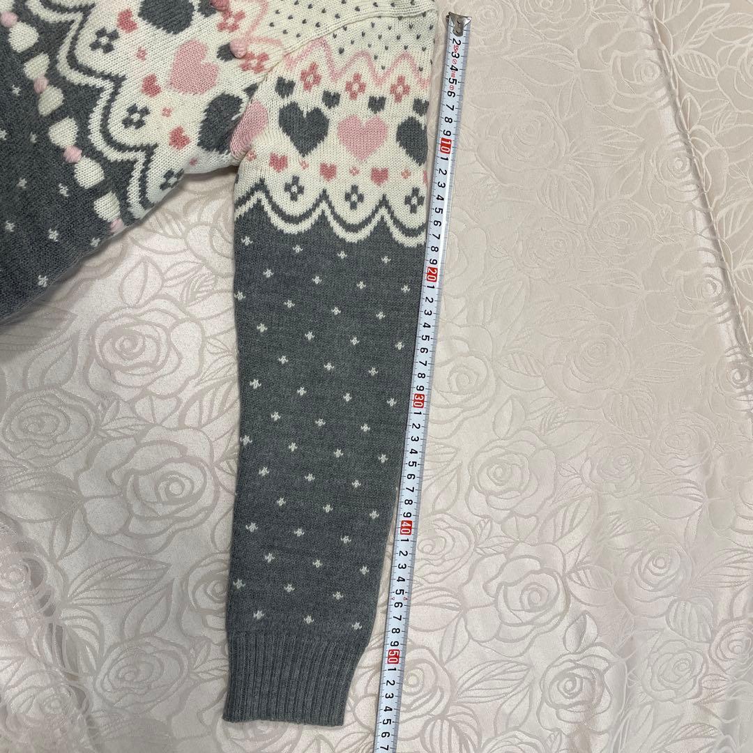 mezzo piano ハート柄セットアウターコートパンツマフラーまとめ売り