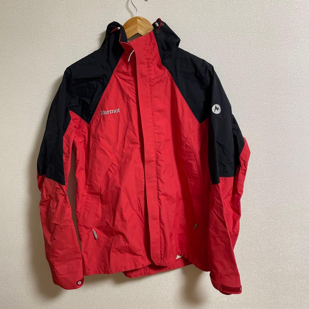 Marmot マウンテンパーカー XLサイズ レッド/ブラック 中古・古着通販】Marmot (マーモット) マウンテンパーカー レッド