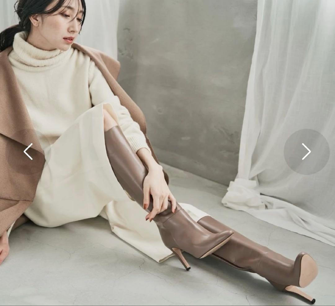 未使用❤️セブントゥエルブサーティー　レザー美脚ロングブーツニコちゃんさま セヴン トゥエルヴ サーティ SEVEN TWELVE THIRTY LovelyWalk レザー